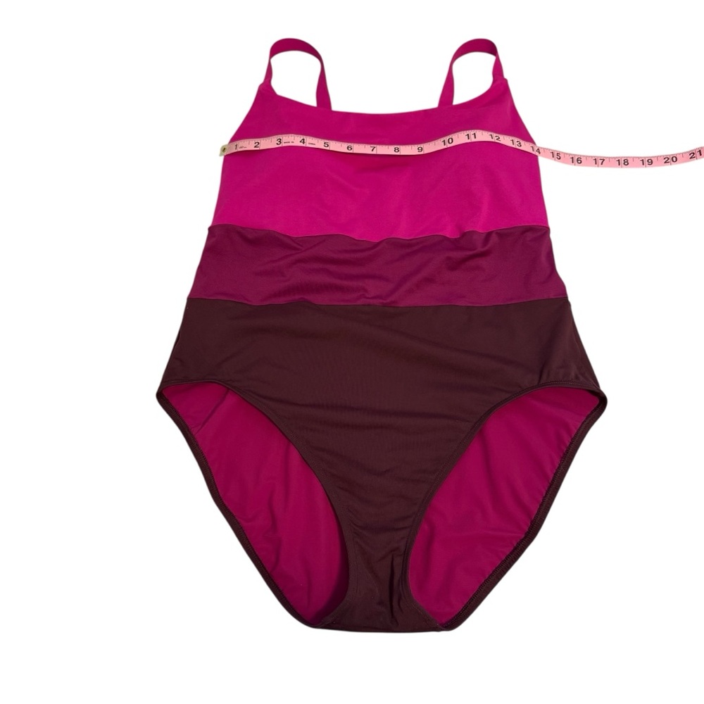 Athleta | Coastline One‎ Piece Swimsuit Electric Fuchsia Size L - Picture 10 of 11